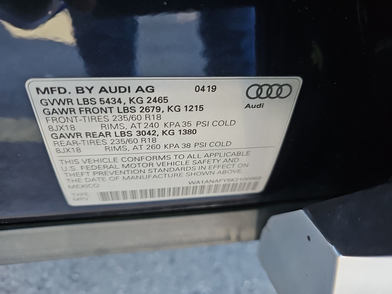 2019 Audi Q5 Premium AWD