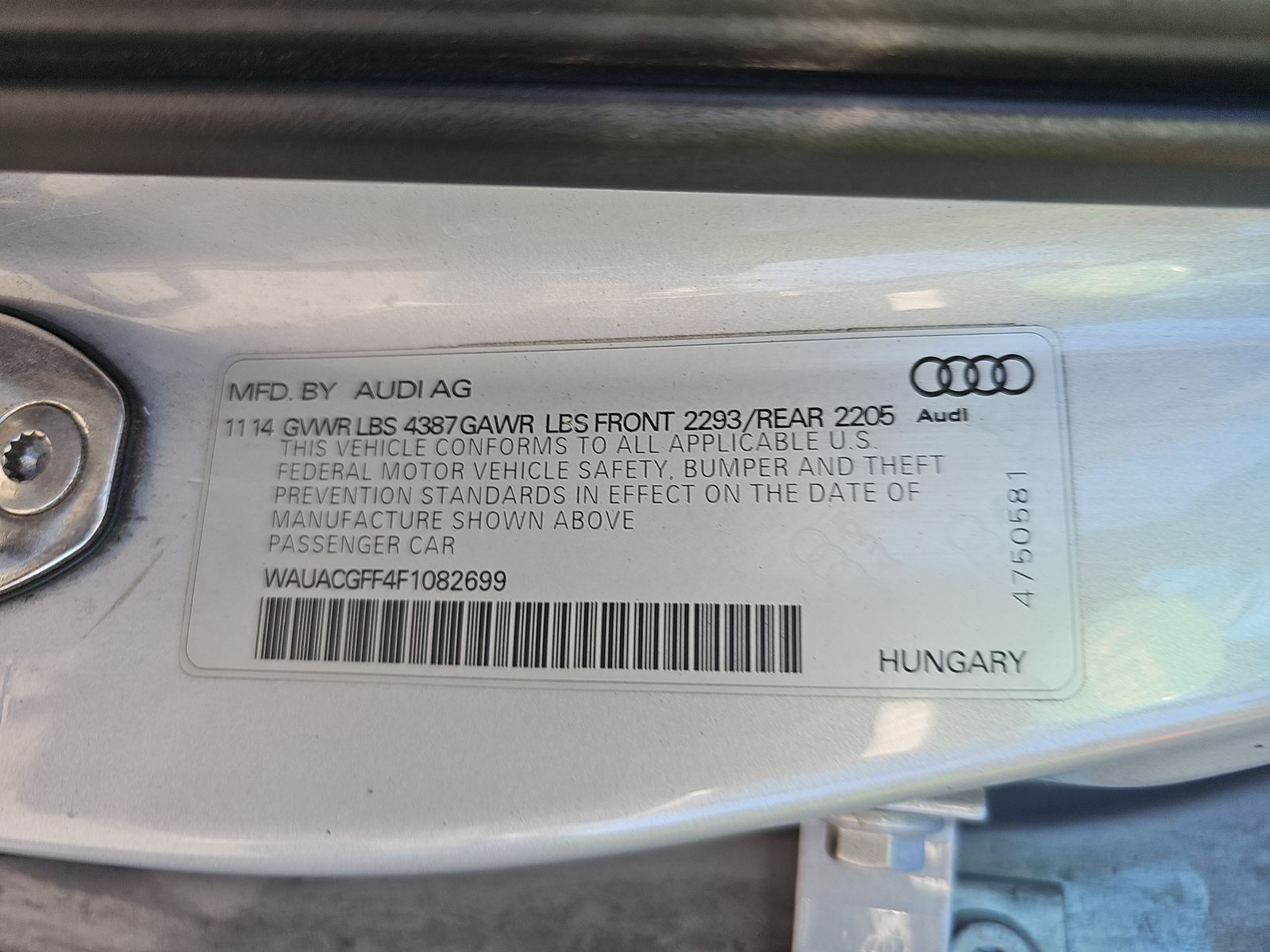 2015 Audi A3 1.8T Premium FWD