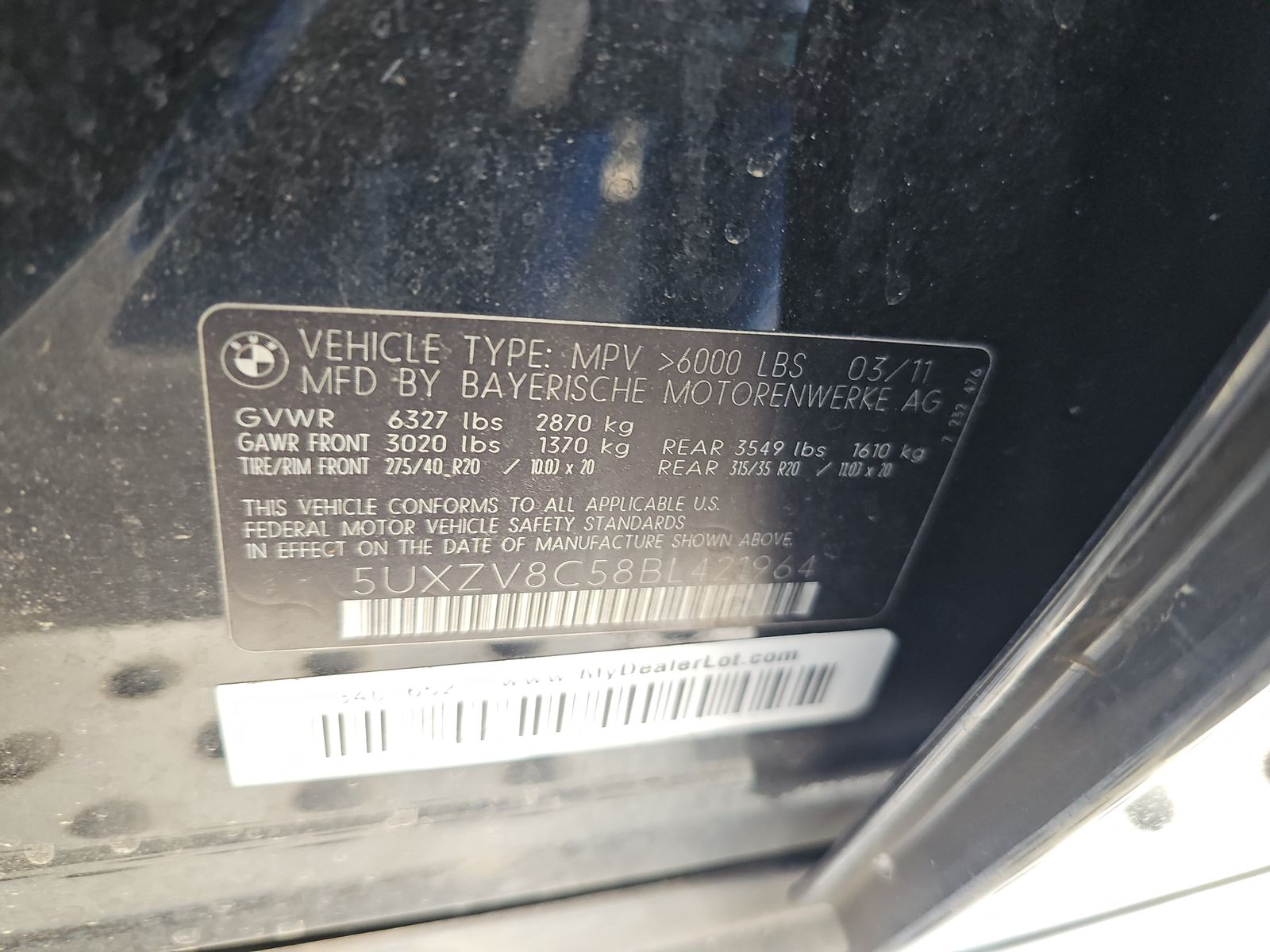 2011 BMW X5 xDrive50i AWD