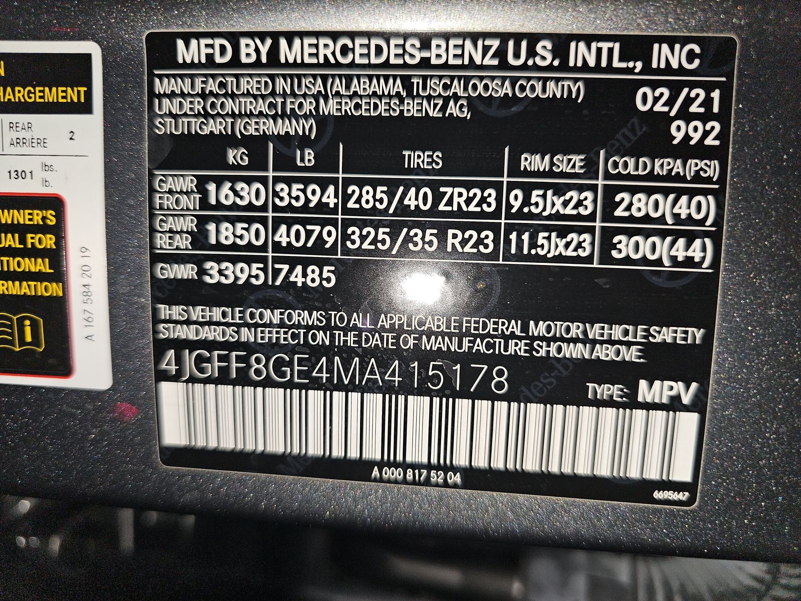 2021 Mercedes-Benz GLS AMG GLS 580 AWD