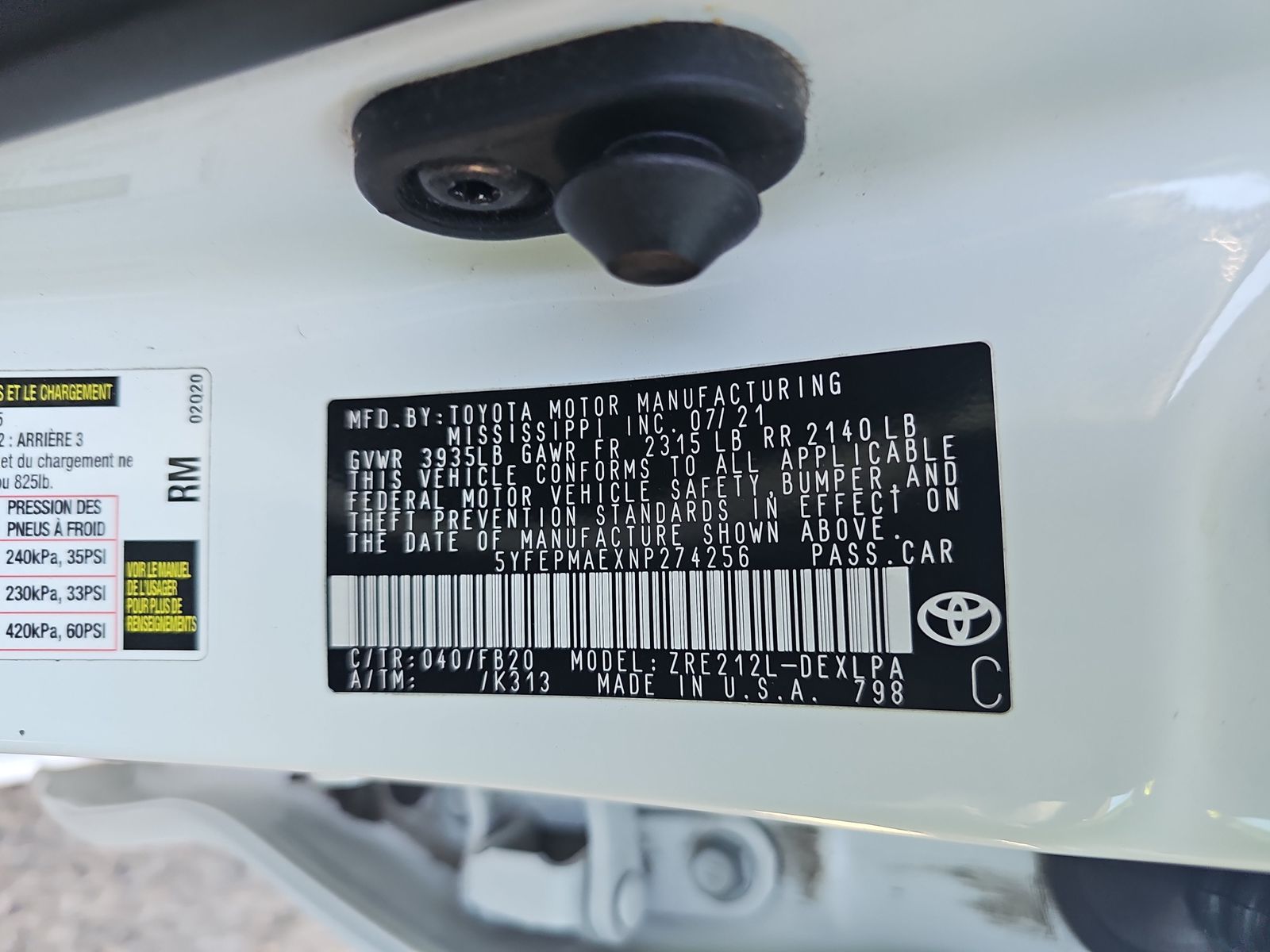 2022 Toyota Corolla LE FWD