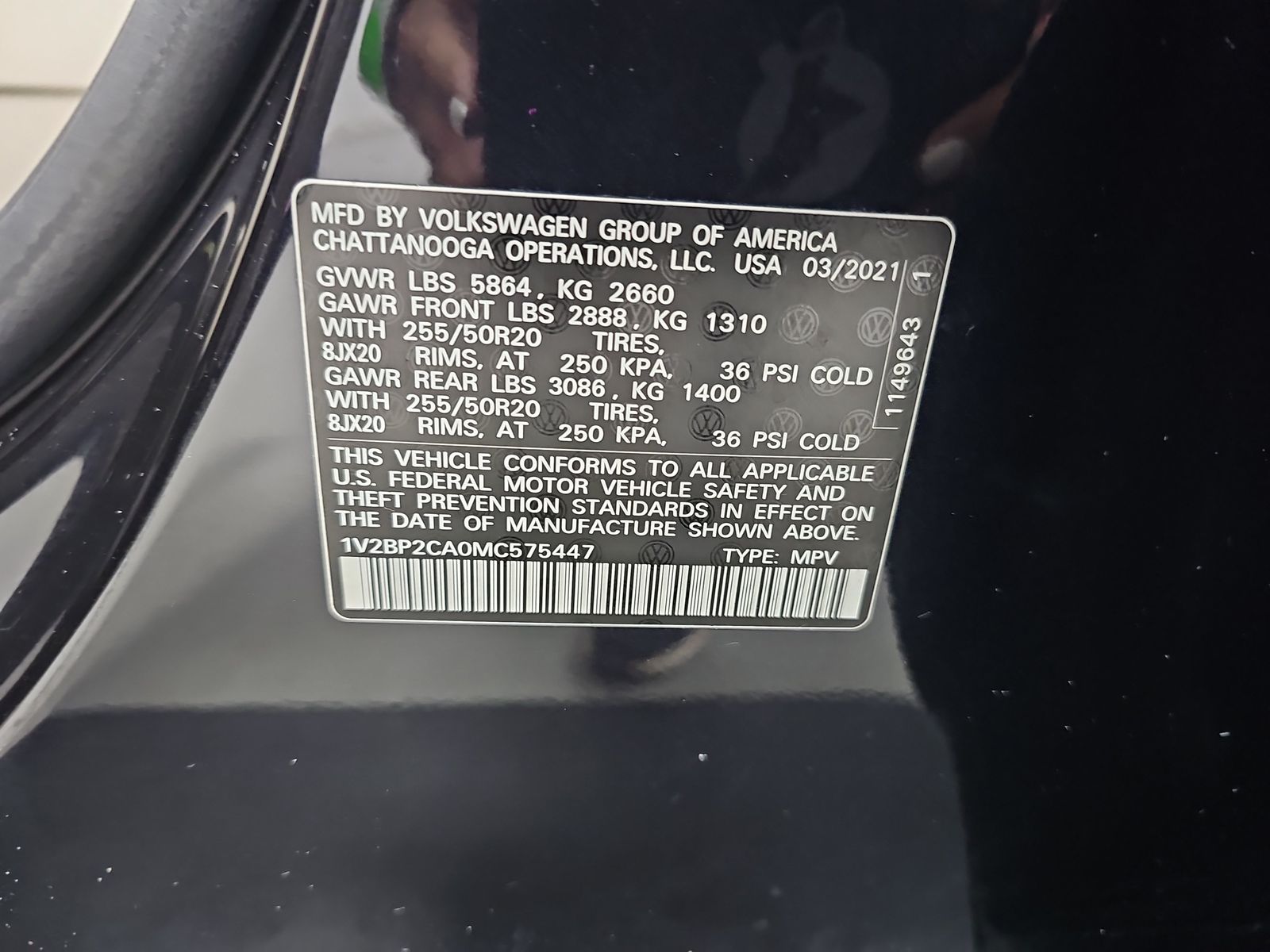 2021 Volkswagen Atlas 2.0T SEL AWD