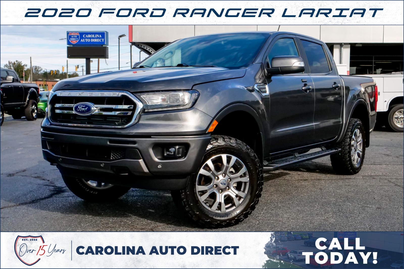 2020 Ford Ranger Lariat Crew Cab Short Bed