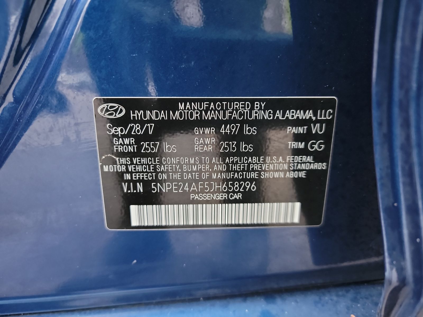 2018 Hyundai Sonata SE FWD