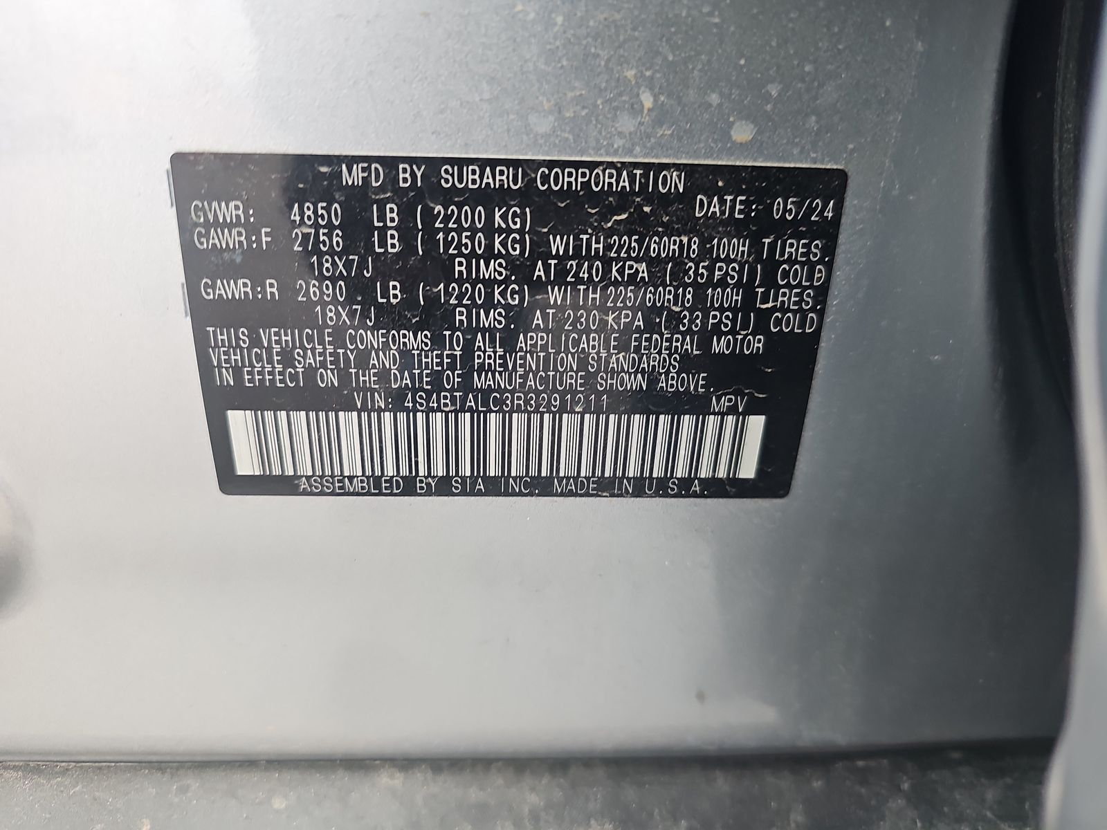 2024 Subaru Outback Onyx Edition AWD
