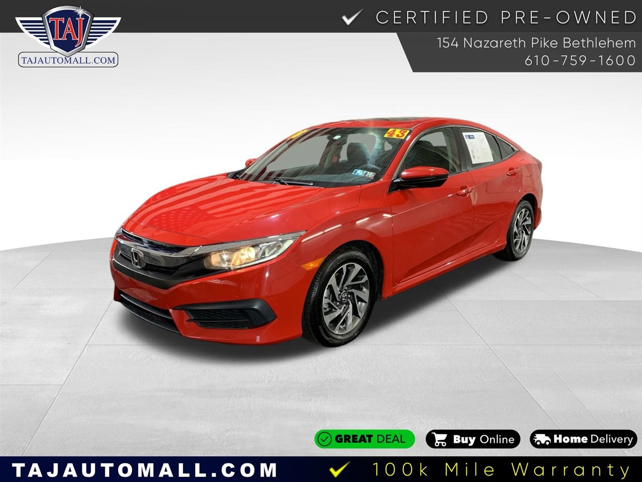 2018 Honda Civic Sedan EX