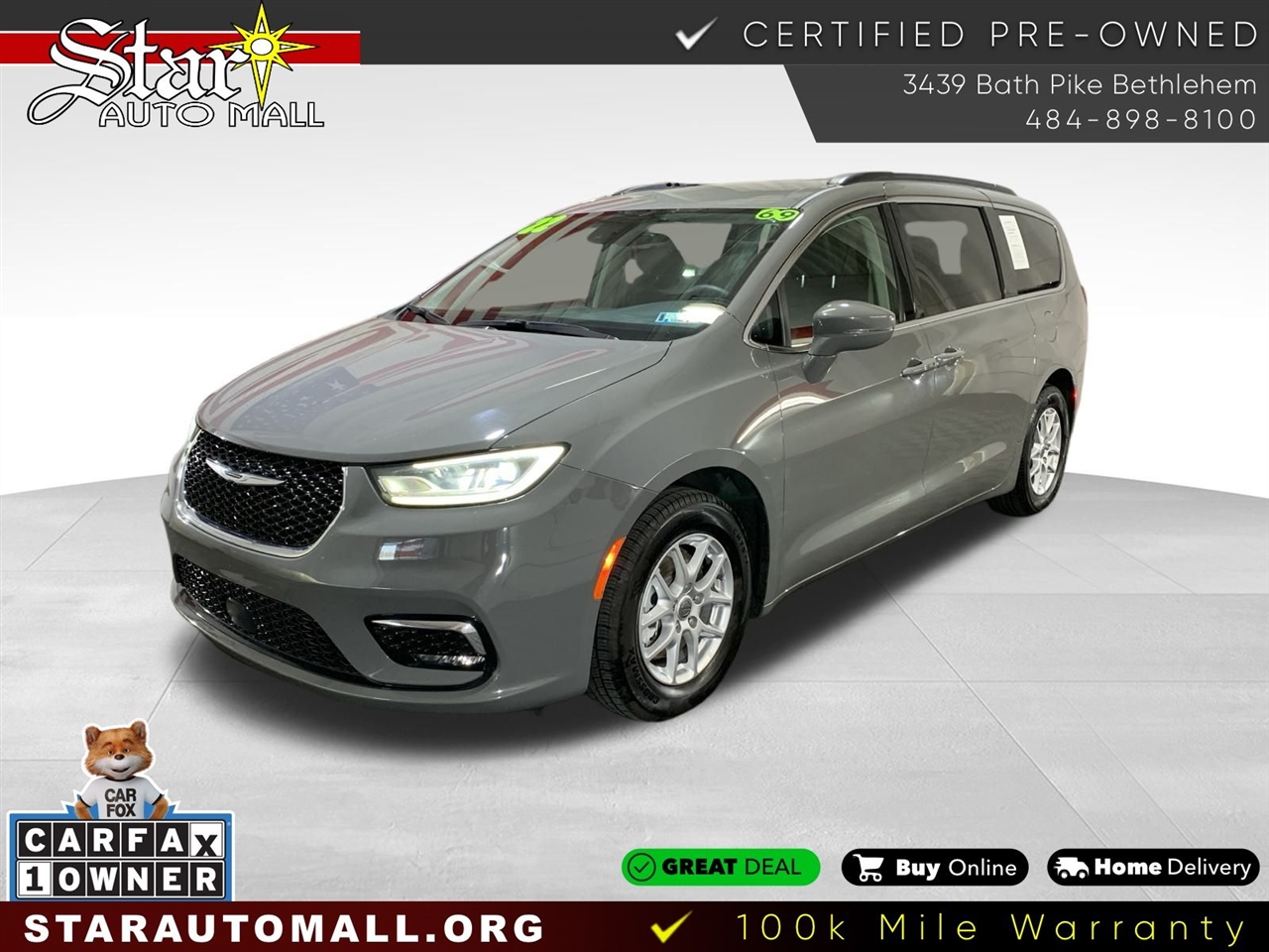 2022 Chrysler Pacifica Touring L 121.6
