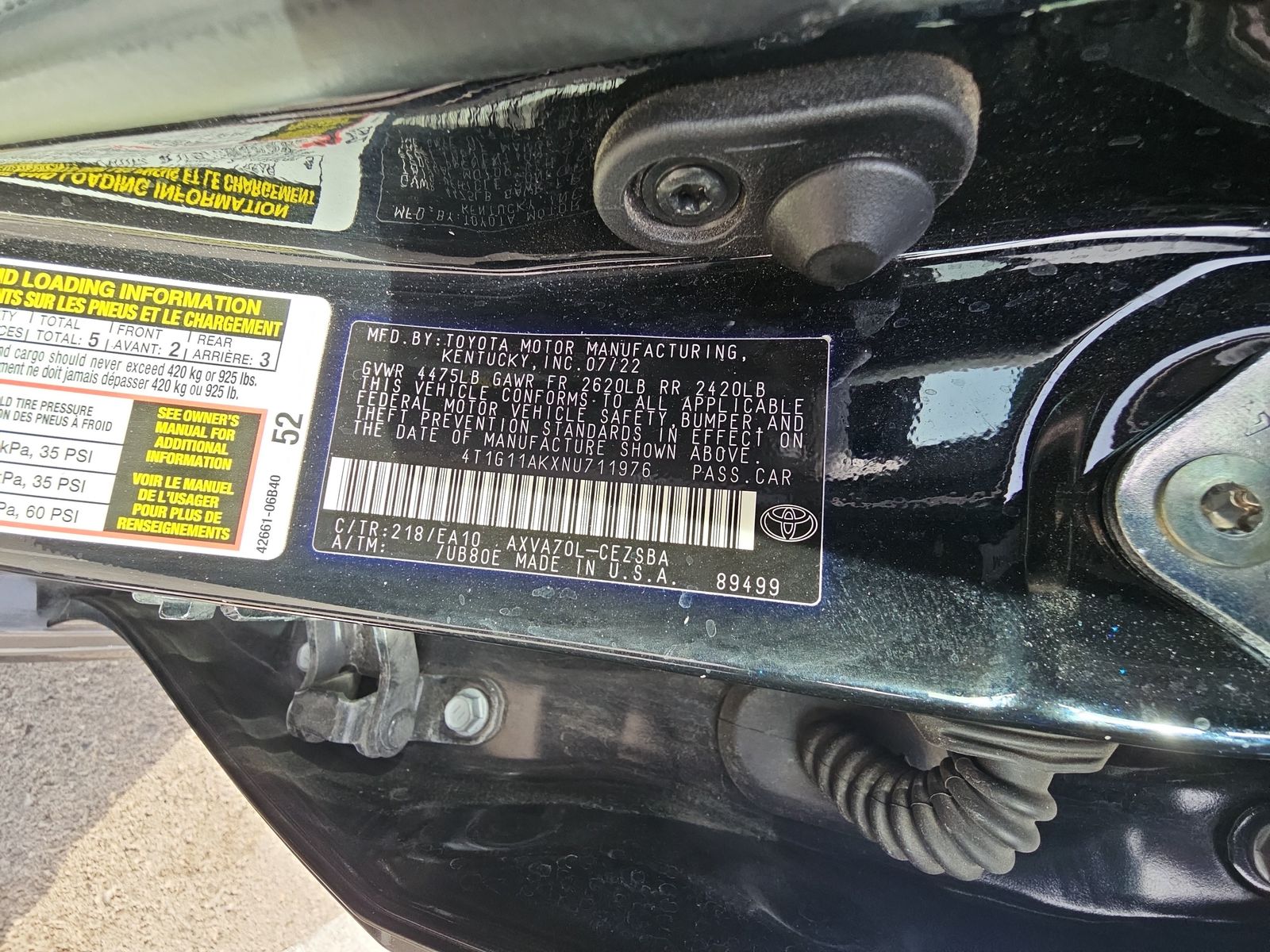 2022 Toyota Camry SE FWD