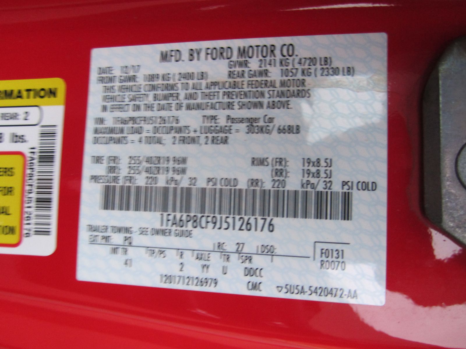 2018 Ford Mustang GT Premium RWD