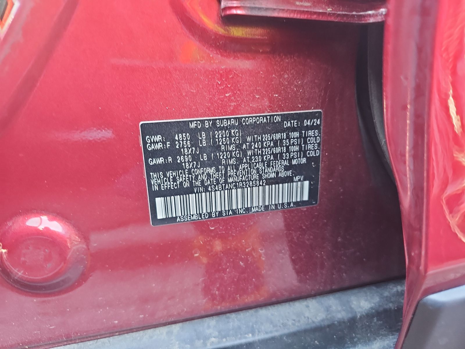 2024 Subaru Outback Limited AWD