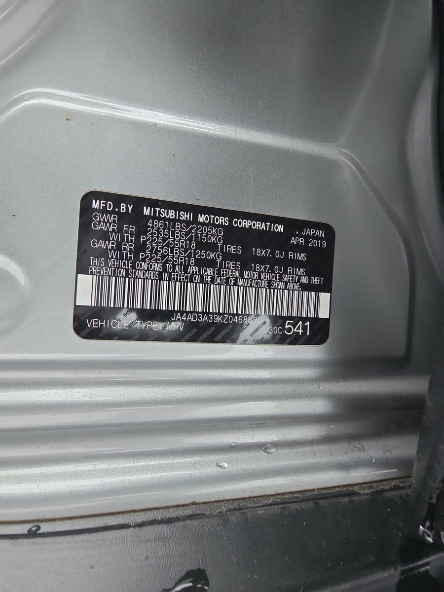 2019 Mitsubishi Outlander SE FWD