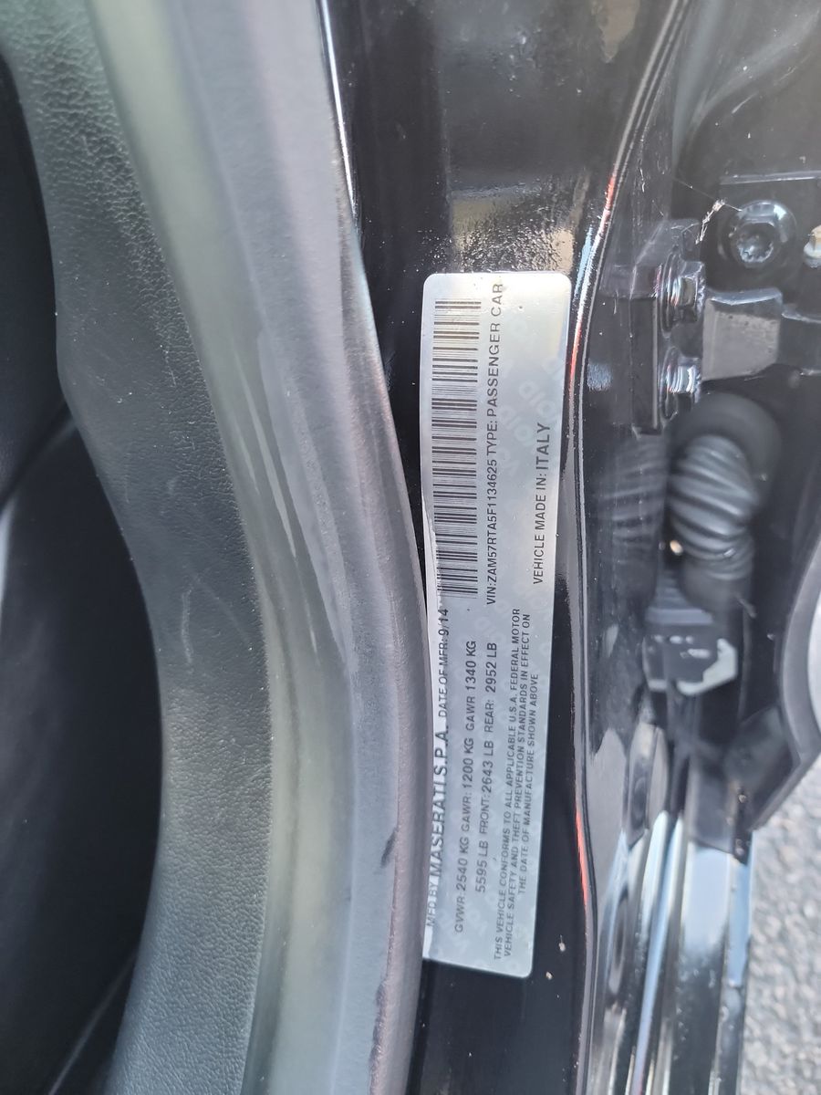 2015 Maserati Ghibli S Q4 AWD