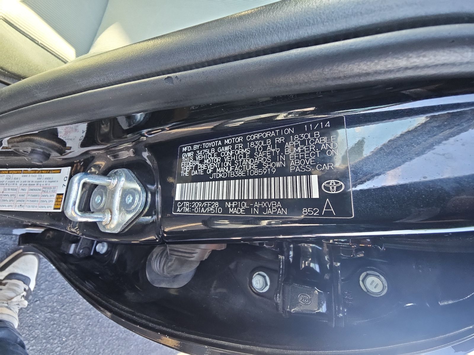 2014 Toyota Prius c Two FWD