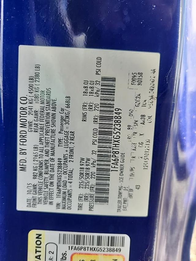 2016 Ford Mustang EcoBoost Premium RWD