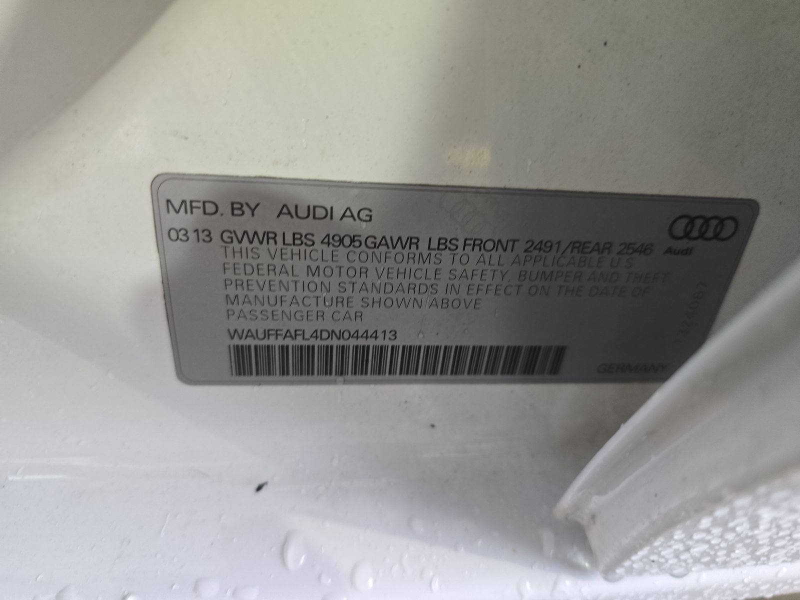 2013 Audi A4 2.0T Premium Plus AWD