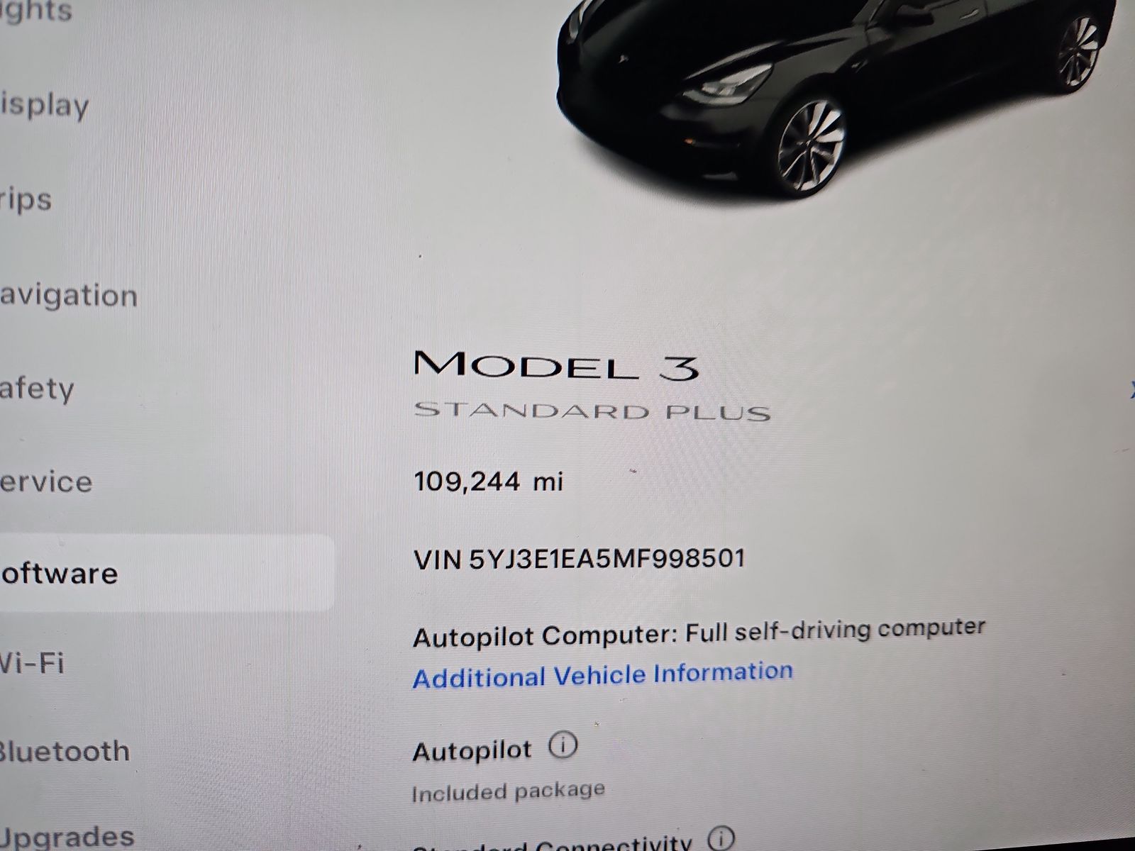 2021 Tesla Model 3 Standard Range Plus FWD