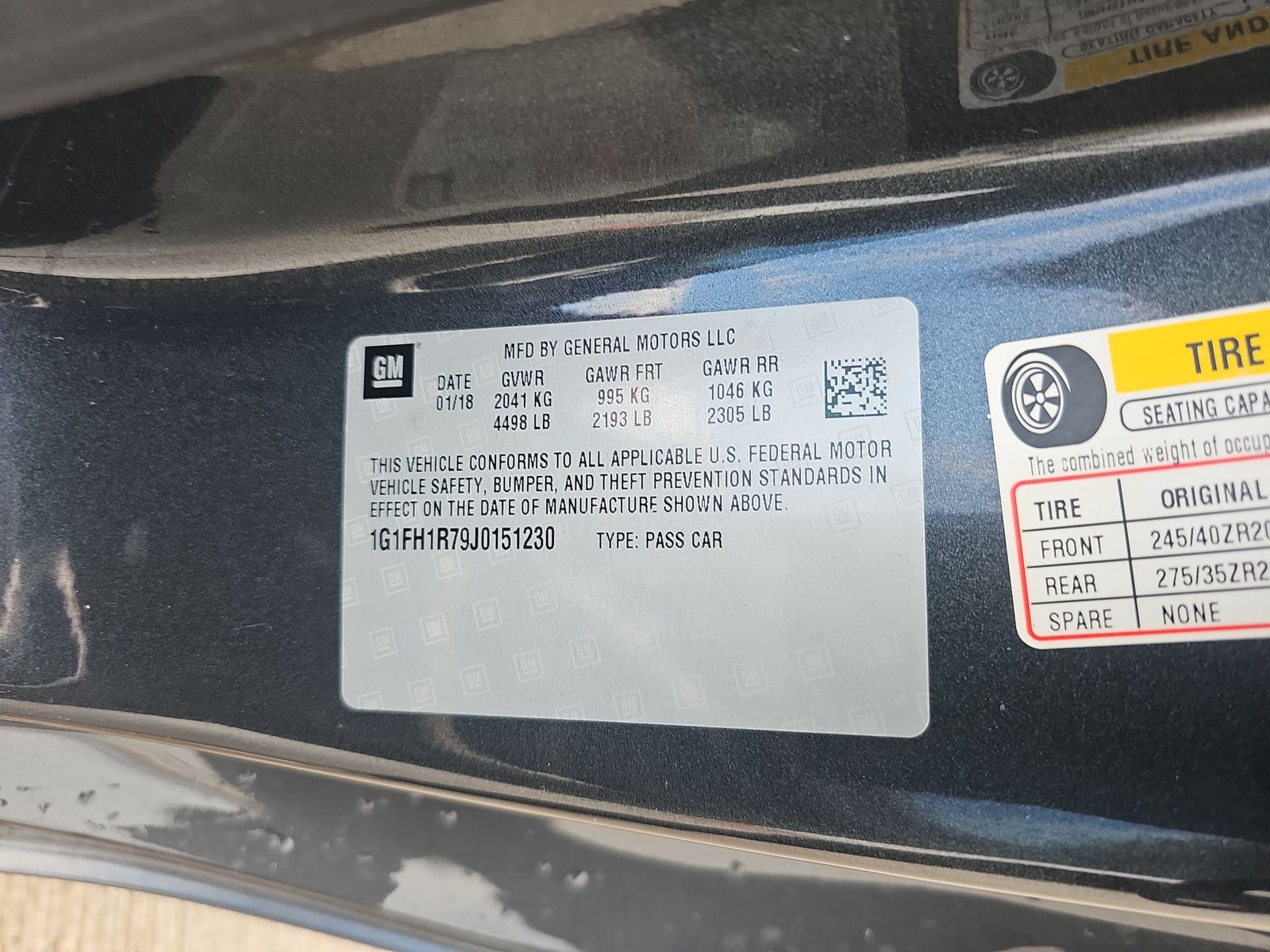 2018 Chevrolet Camaro 2SS RWD