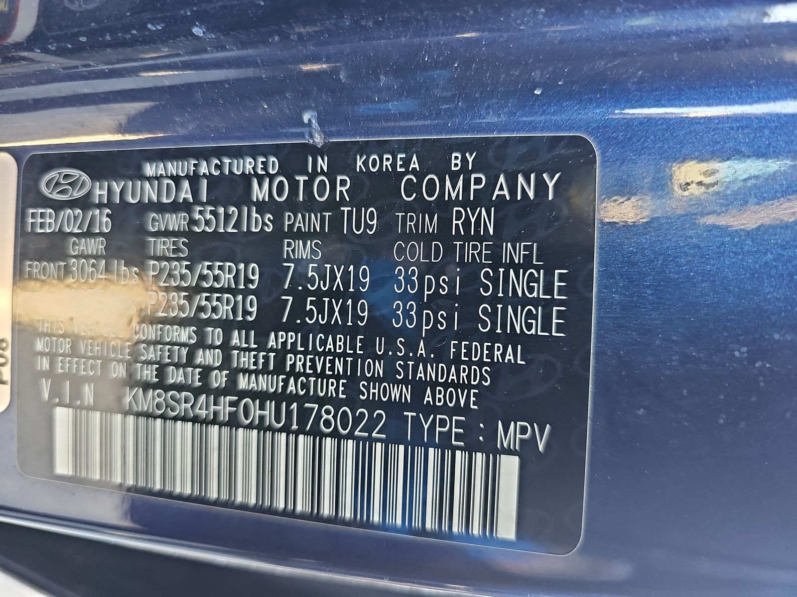 2017 Hyundai Santa Fe SE Ultimate FWD