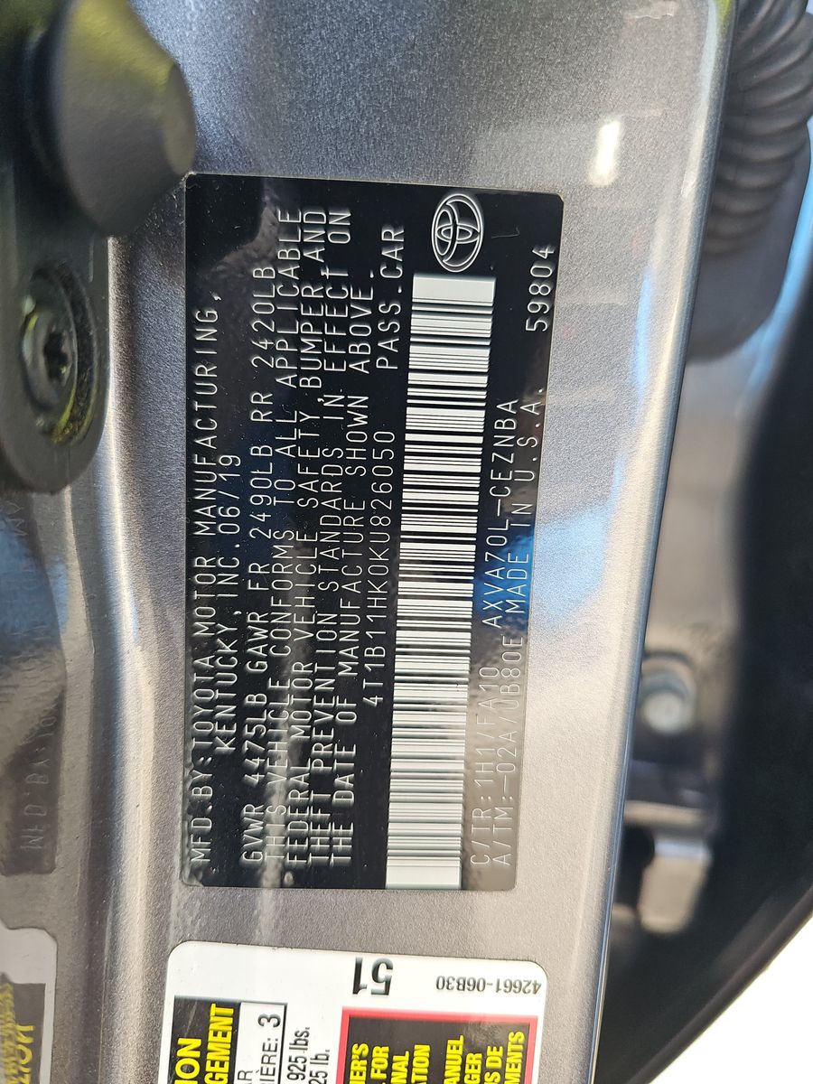 2019 Toyota Camry LE FWD