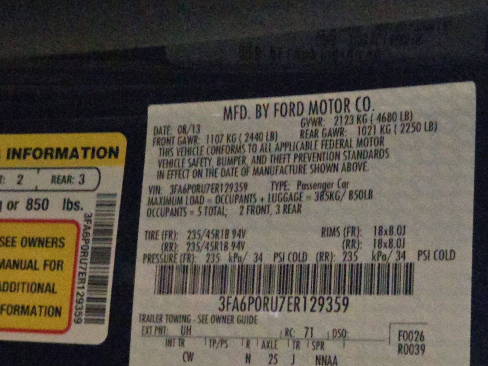 2014 Ford Fusion Hybrid Titanium FWD