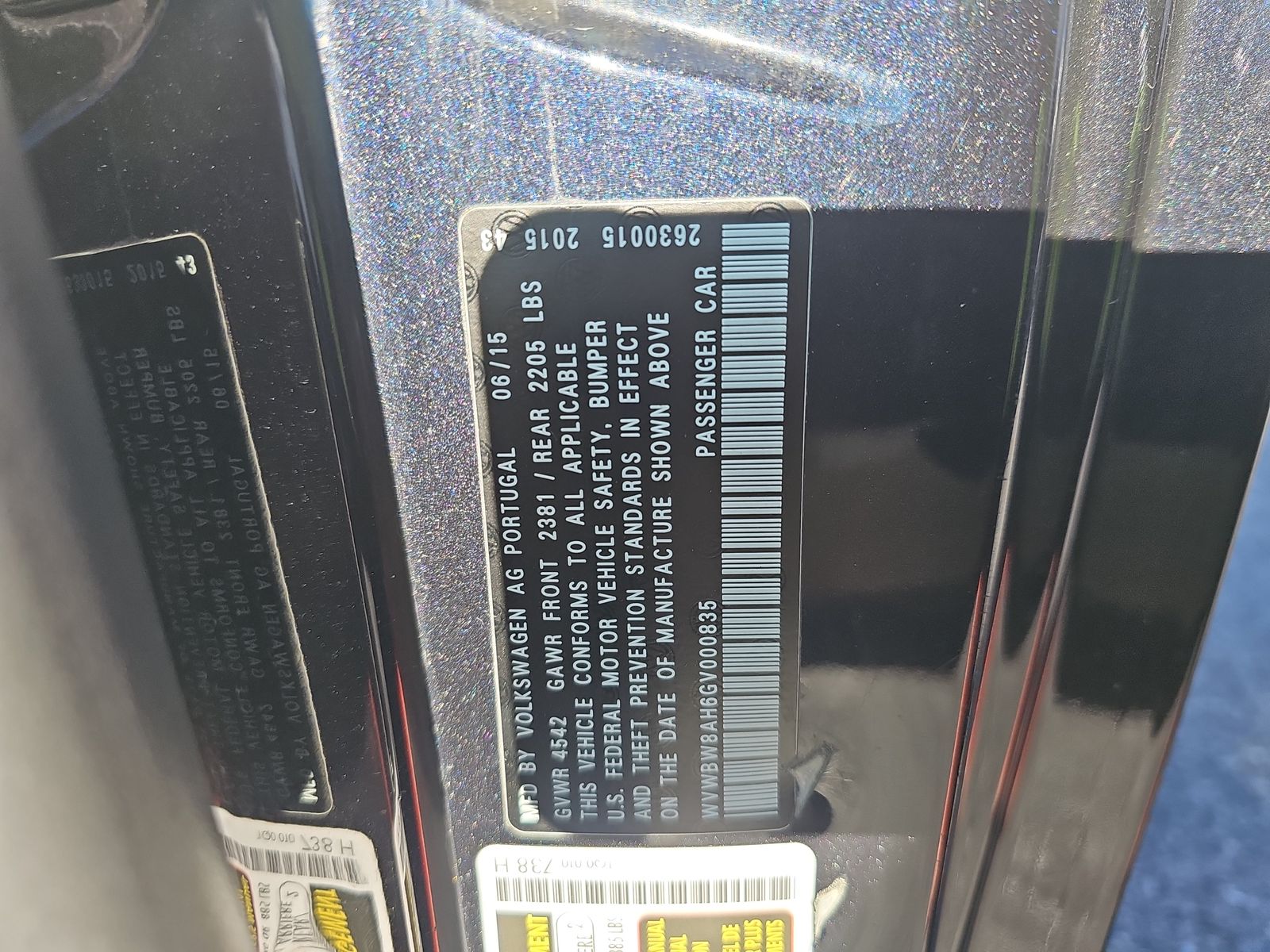 2016 Volkswagen Eos 2.0T Komfort FWD