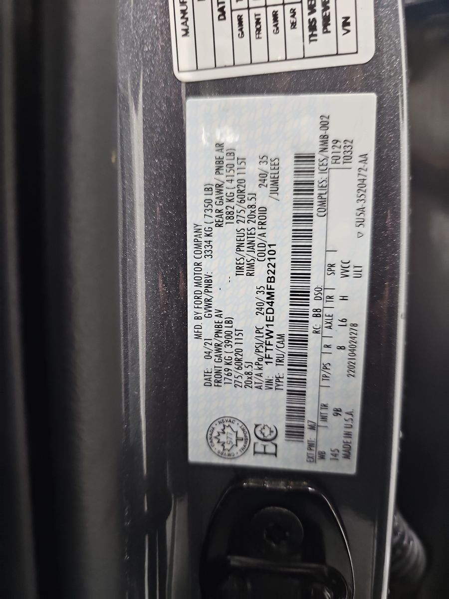 2021 Ford F-150 Platinum AWD