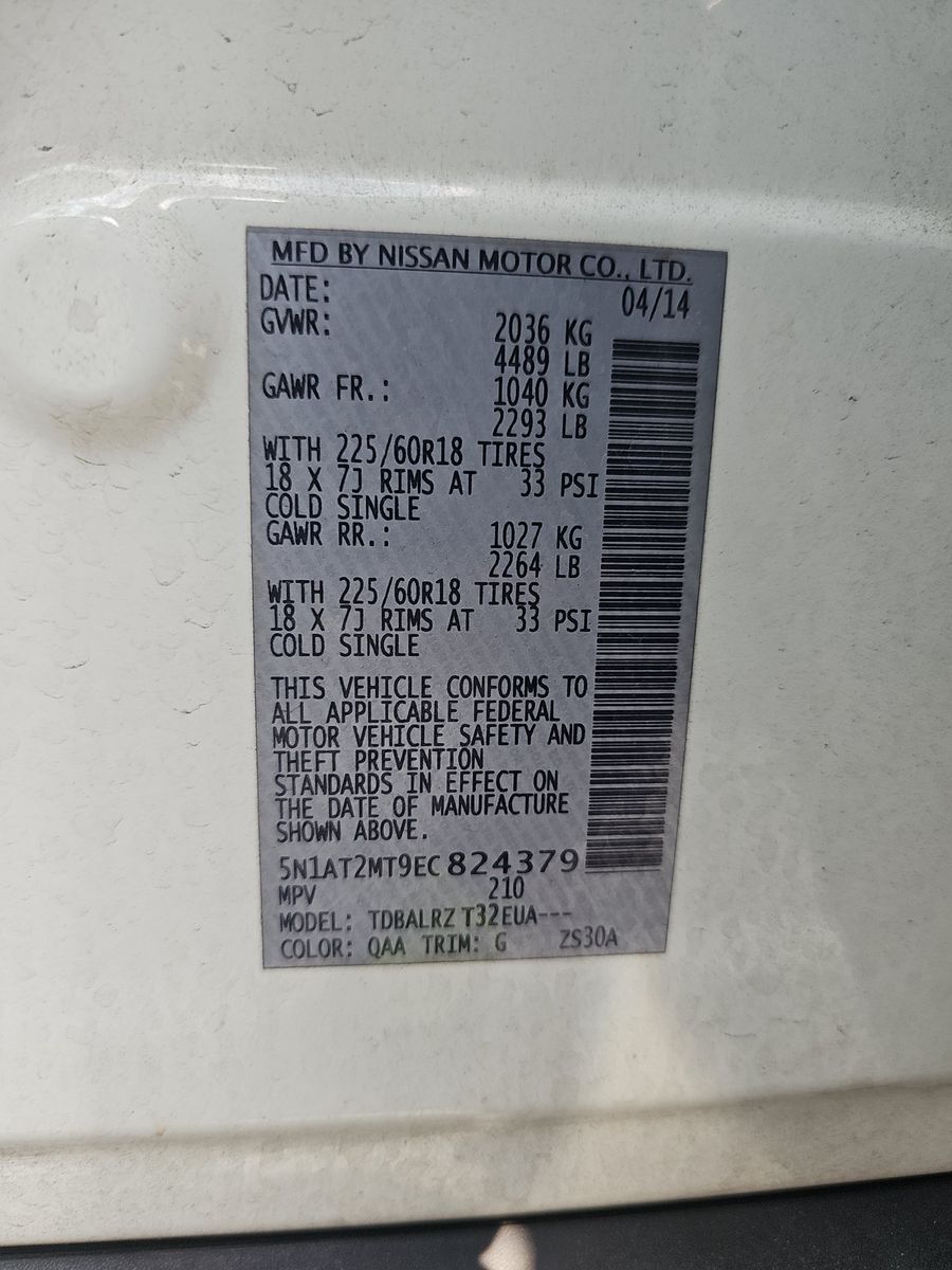 2014 Nissan Rogue SL FWD