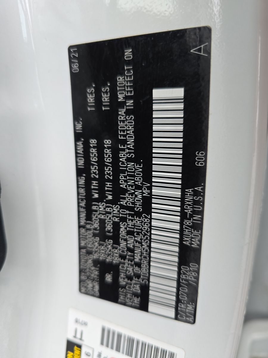 2021 Toyota Highlander Hybrid LE AWD