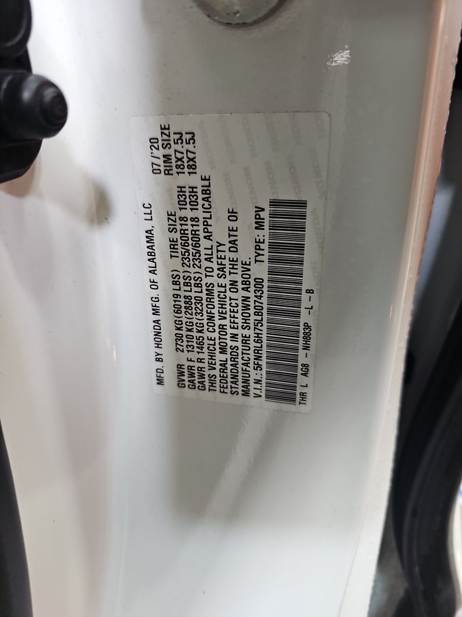 2020 Honda Odyssey EX-L FWD