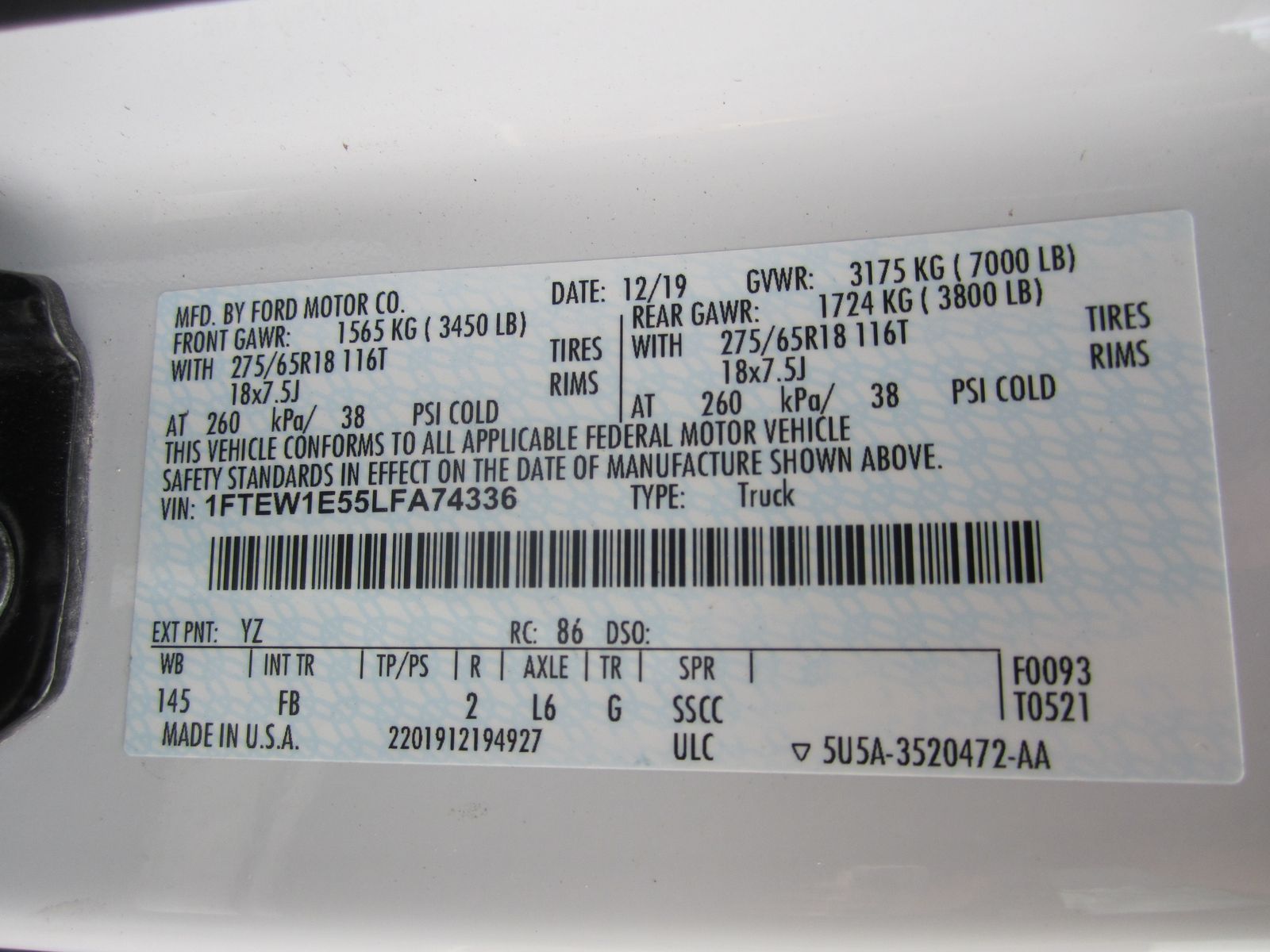 2020 Ford F-150 XLT AWD