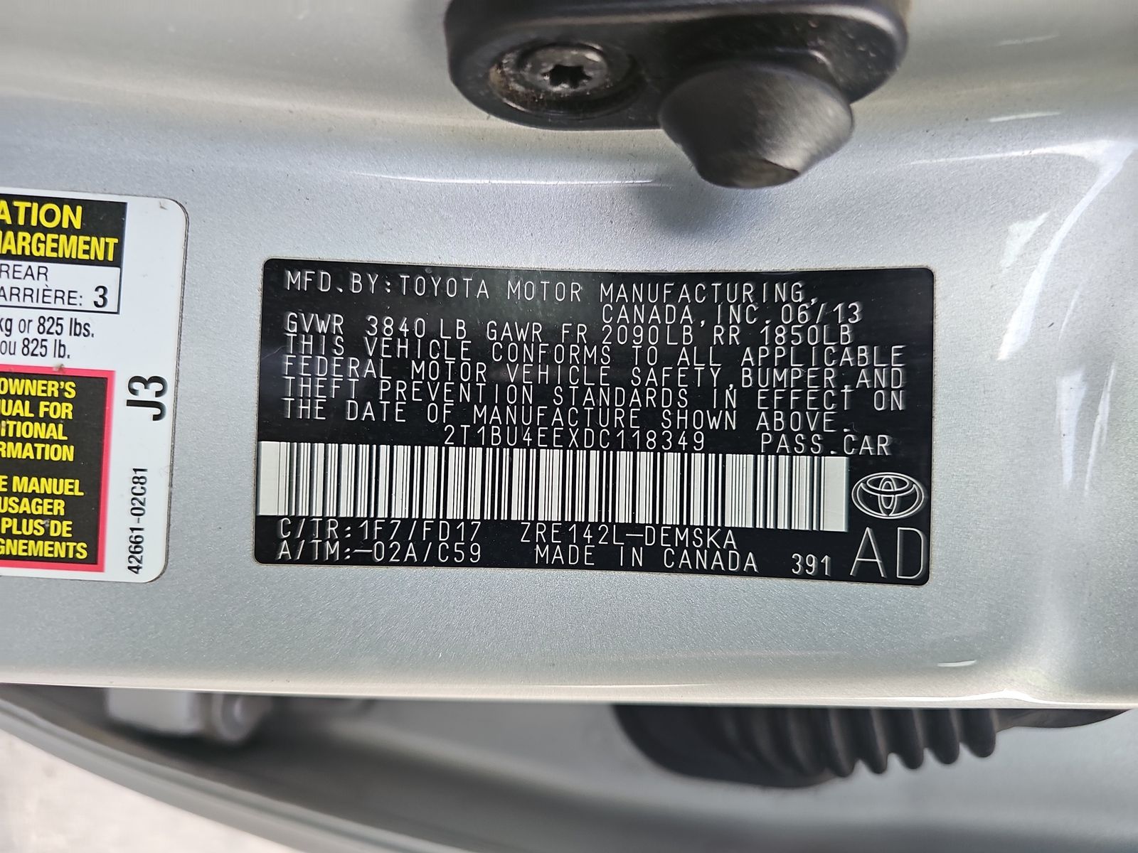 2013 Toyota Corolla S FWD