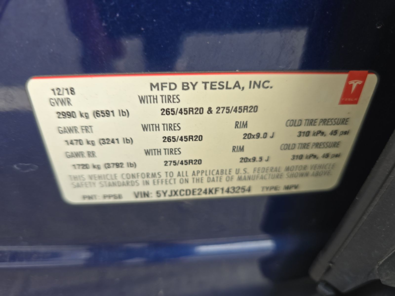2019 Tesla Model X 75D AWD