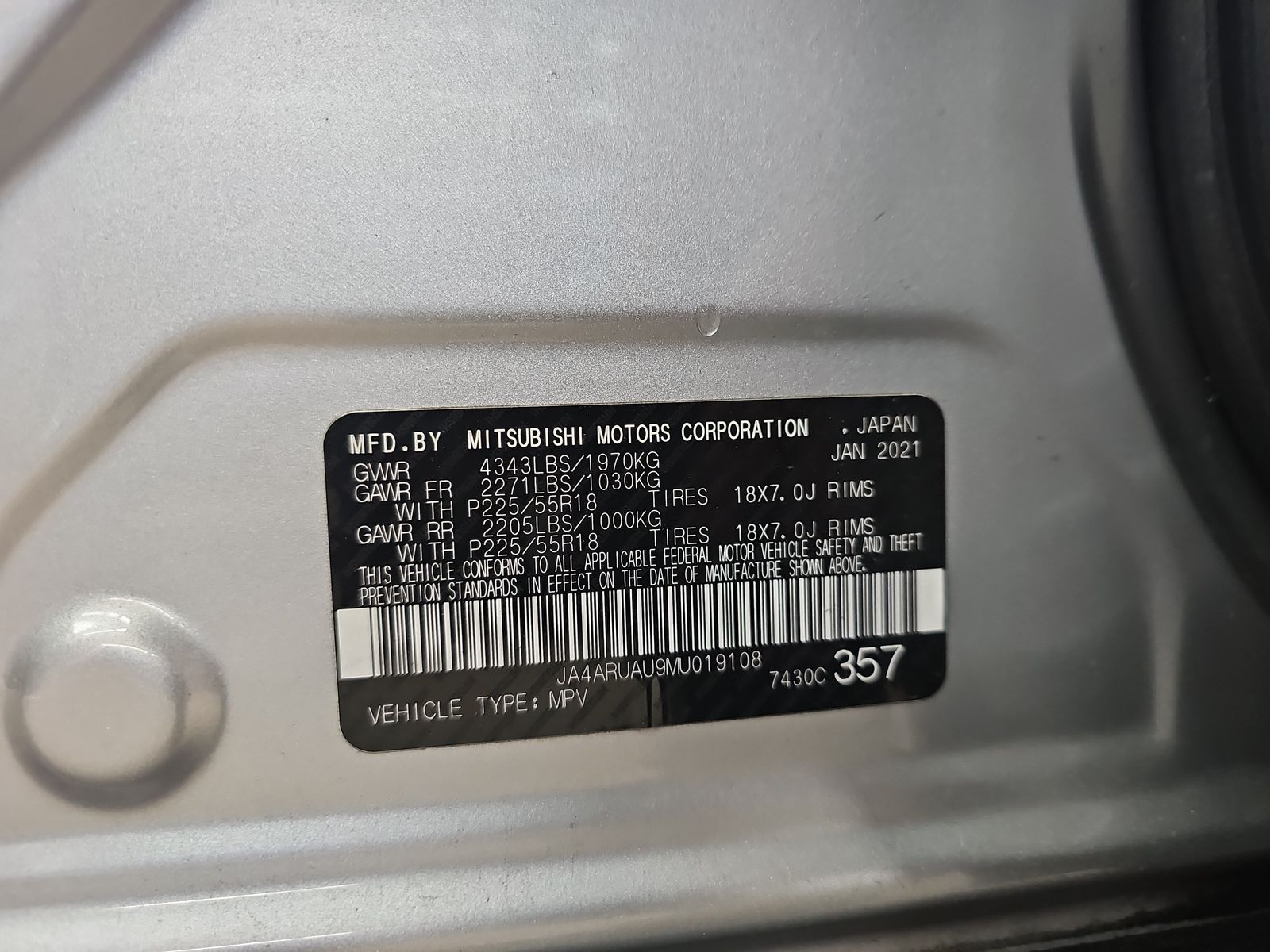 2021 Mitsubishi Outlander Sport 2.0 SE AWD