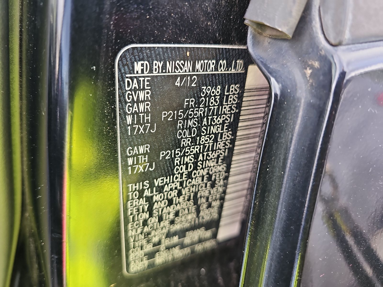 2012 Nissan JUKE SV FWD