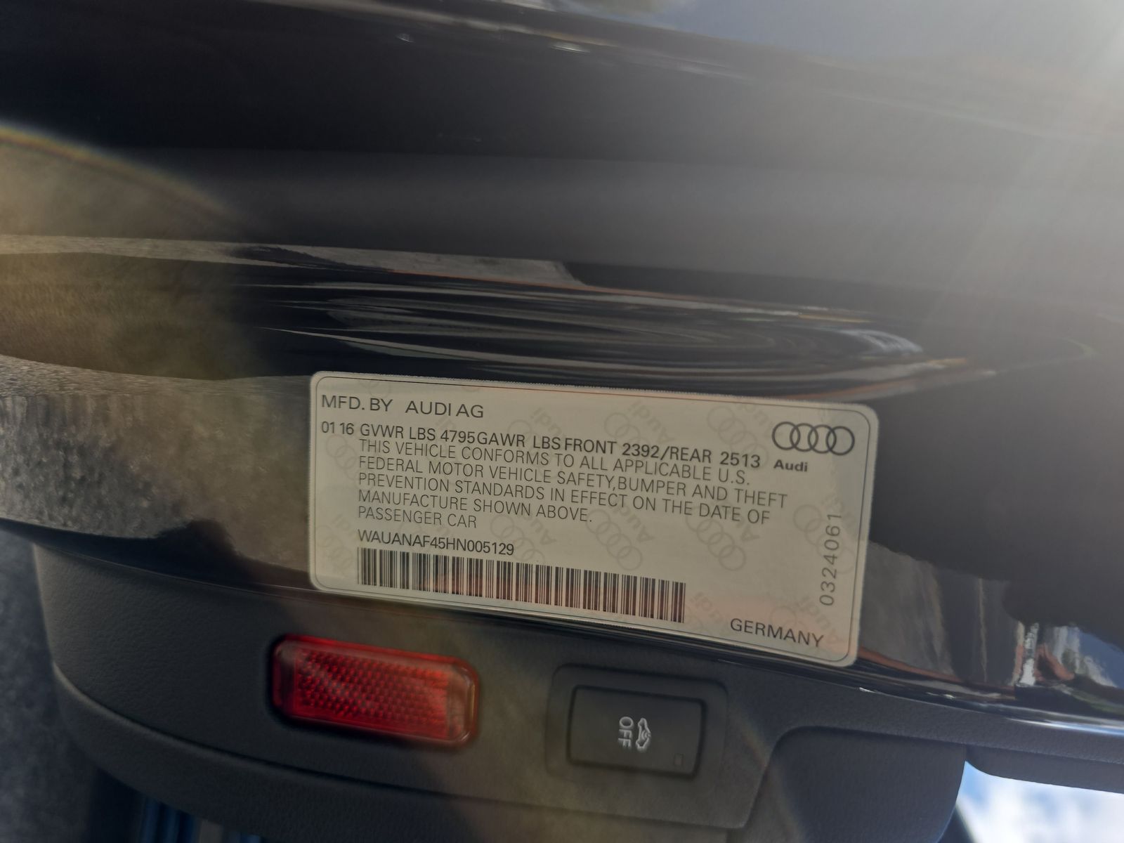 2017 Audi A4 Premium AWD