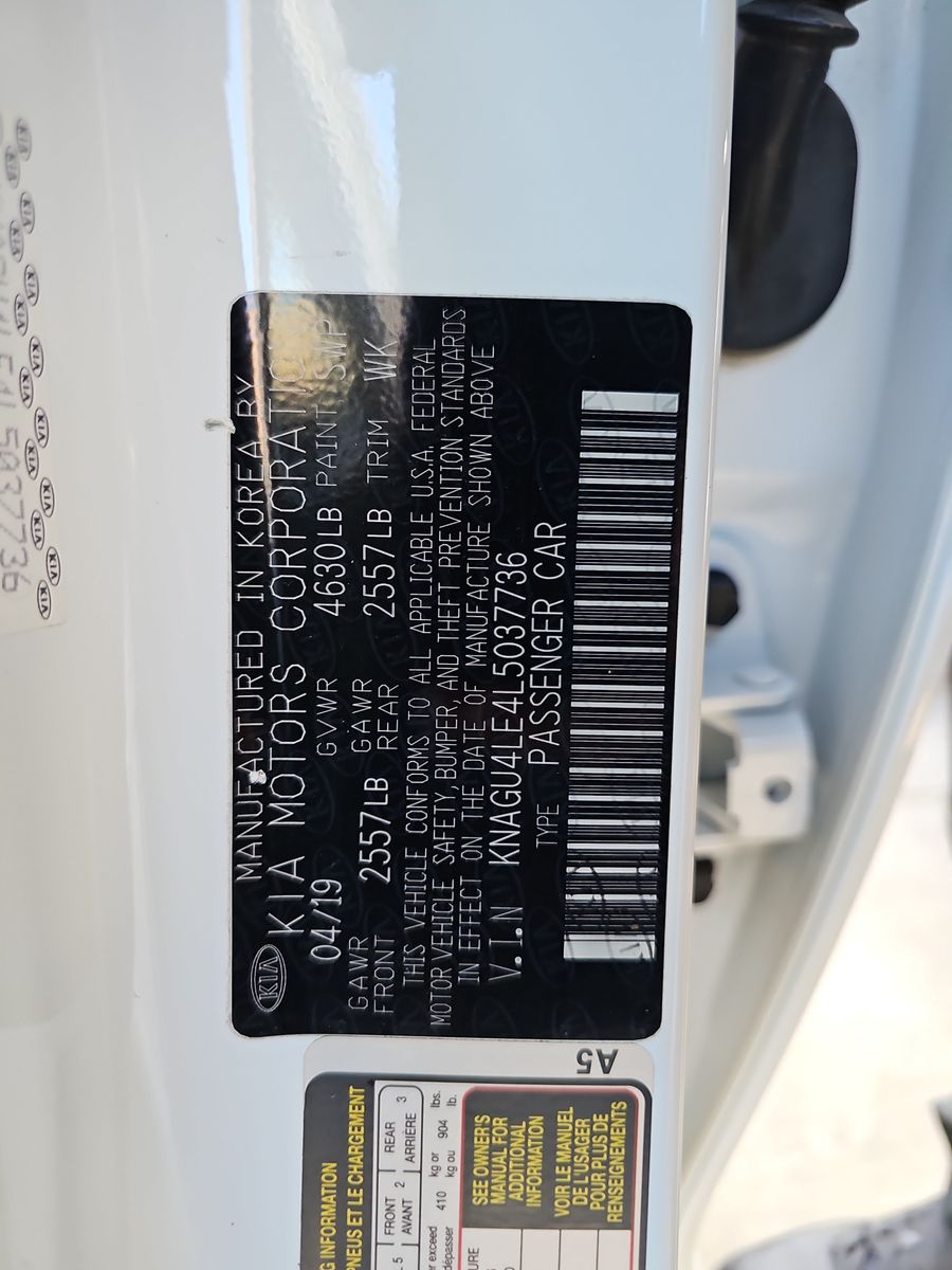 2020 Kia Optima Hybrid EX FWD