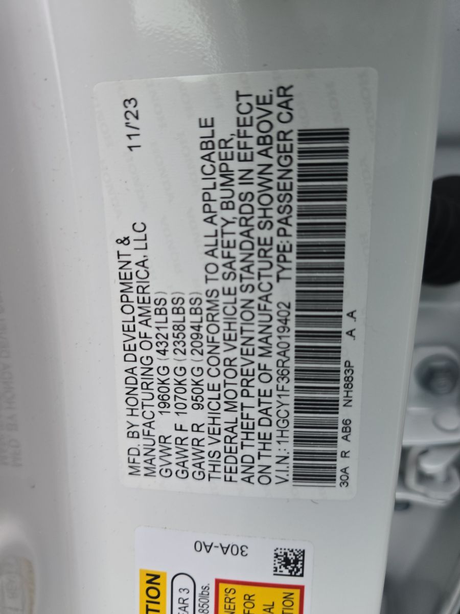 2024 Honda Accord Sedan EX FWD