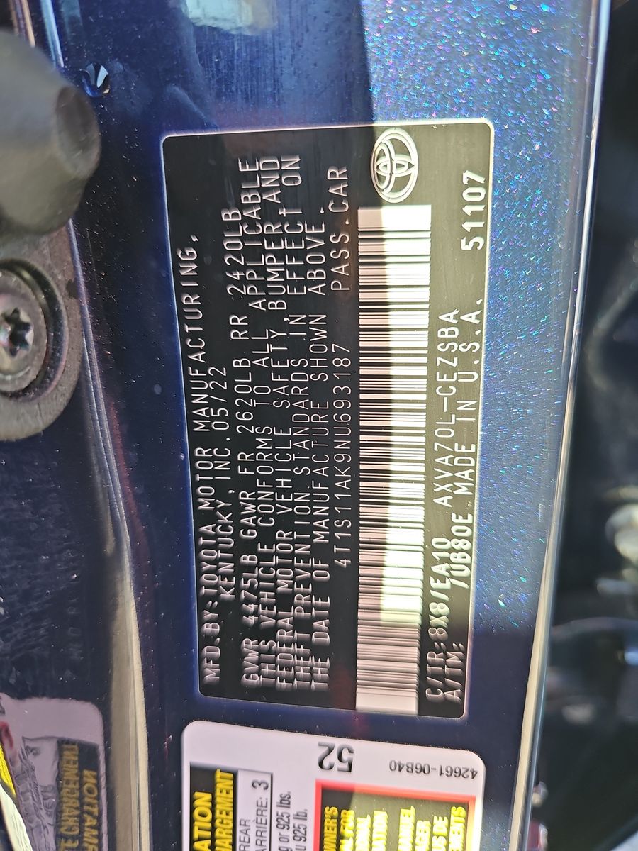 2022 Toyota Camry SE FWD