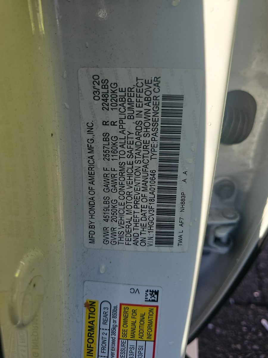 2020 Honda Accord Hybrid FWD