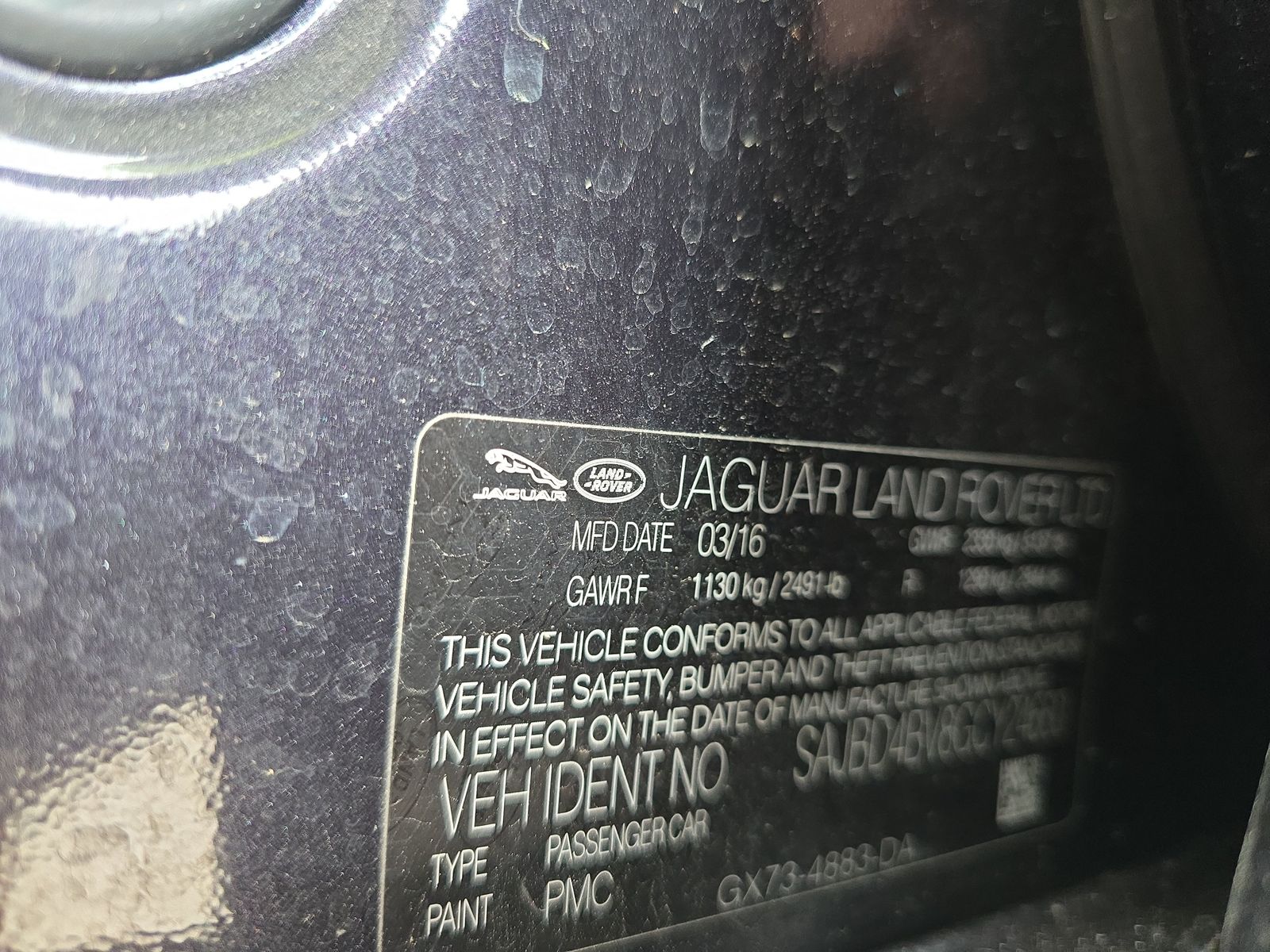 2016 Jaguar XF 35t Premium FWD