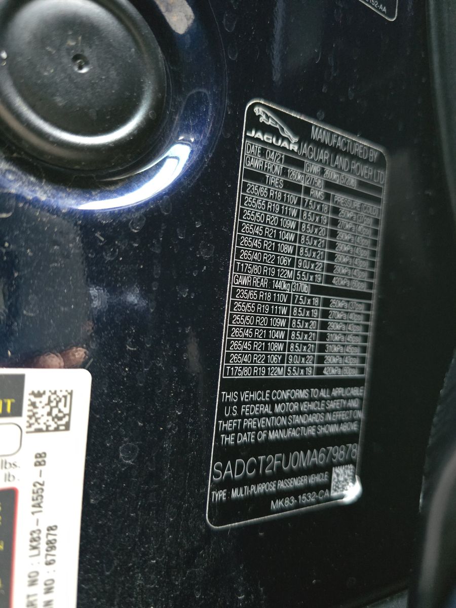 2021 Jaguar F-PACE P400 R-Dynamic S AWD