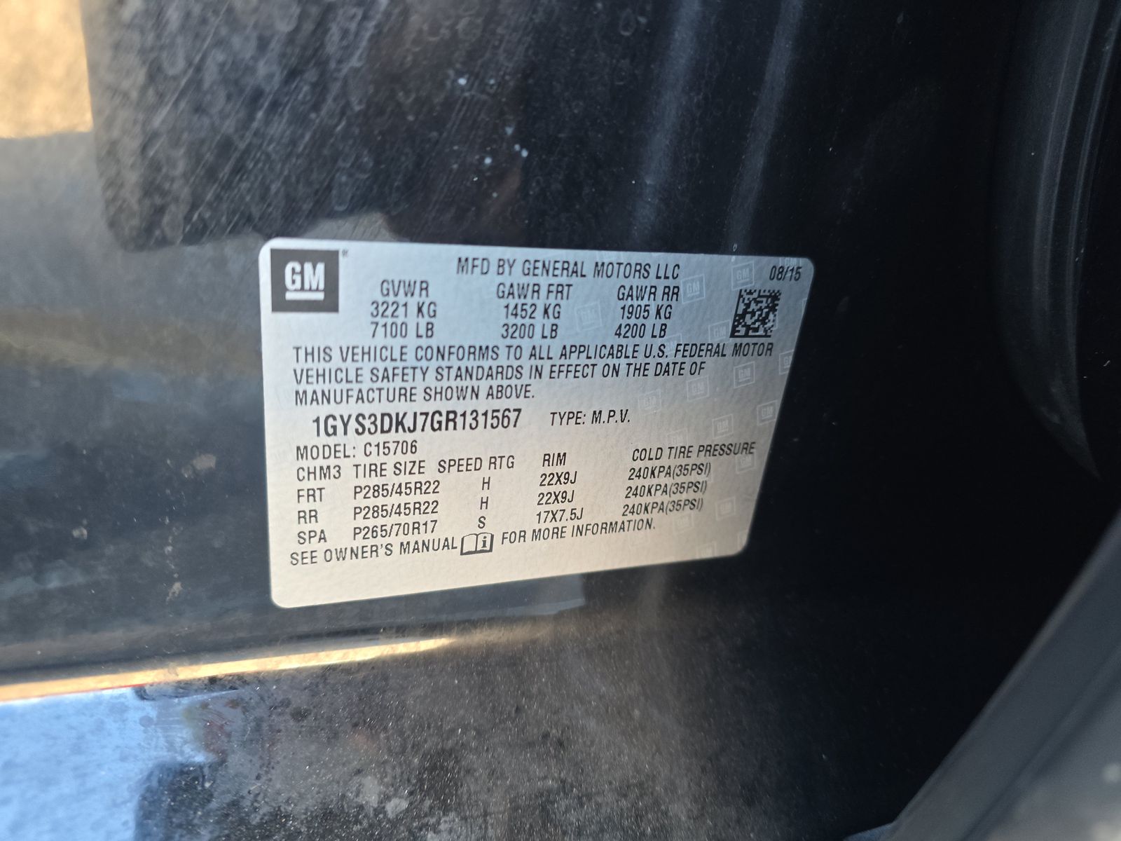 2016 Cadillac Escalade Platinum RWD