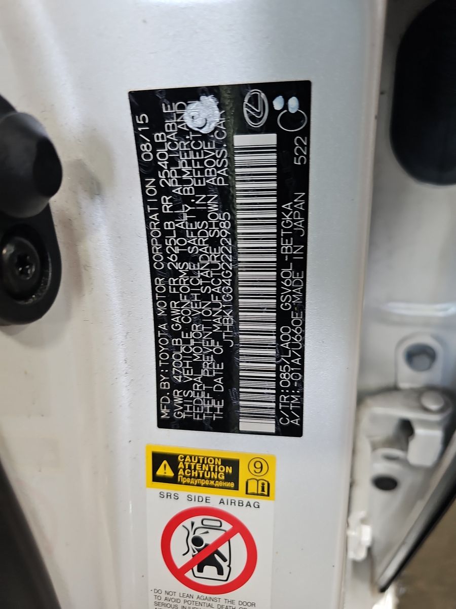 2016 Lexus ES ES 350 FWD