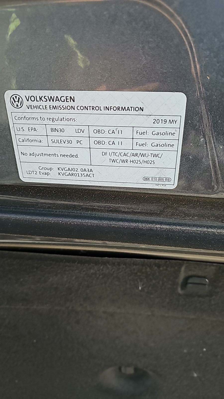 2019 Volkswagen Tiguan 2.0T SE AWD