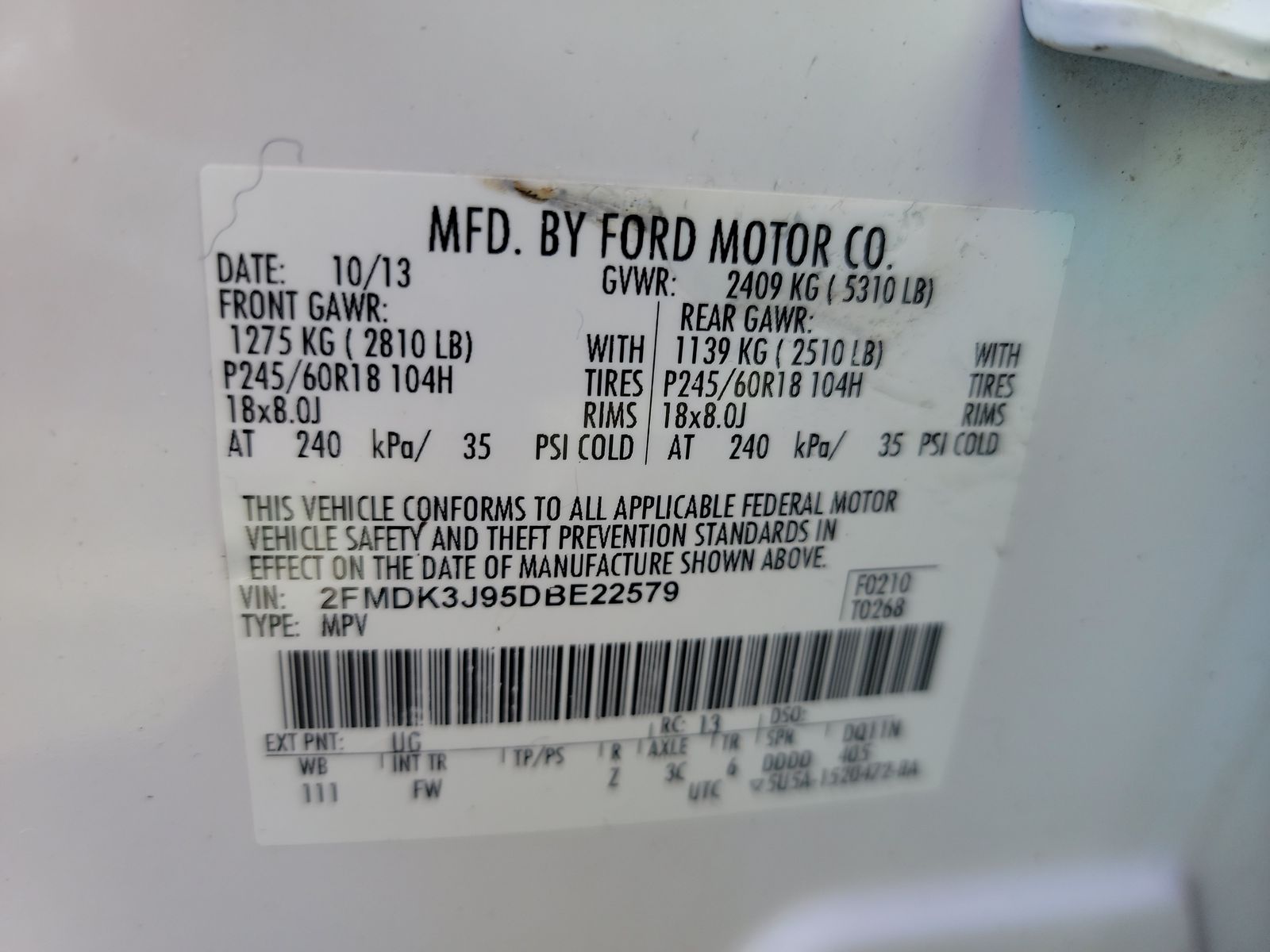 2013 Ford Edge SEL FWD