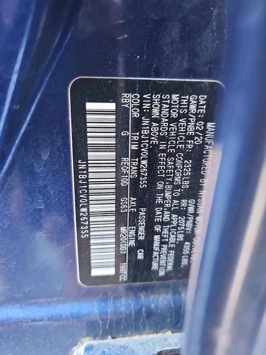 2020 Nissan Rogue Sport S FWD
