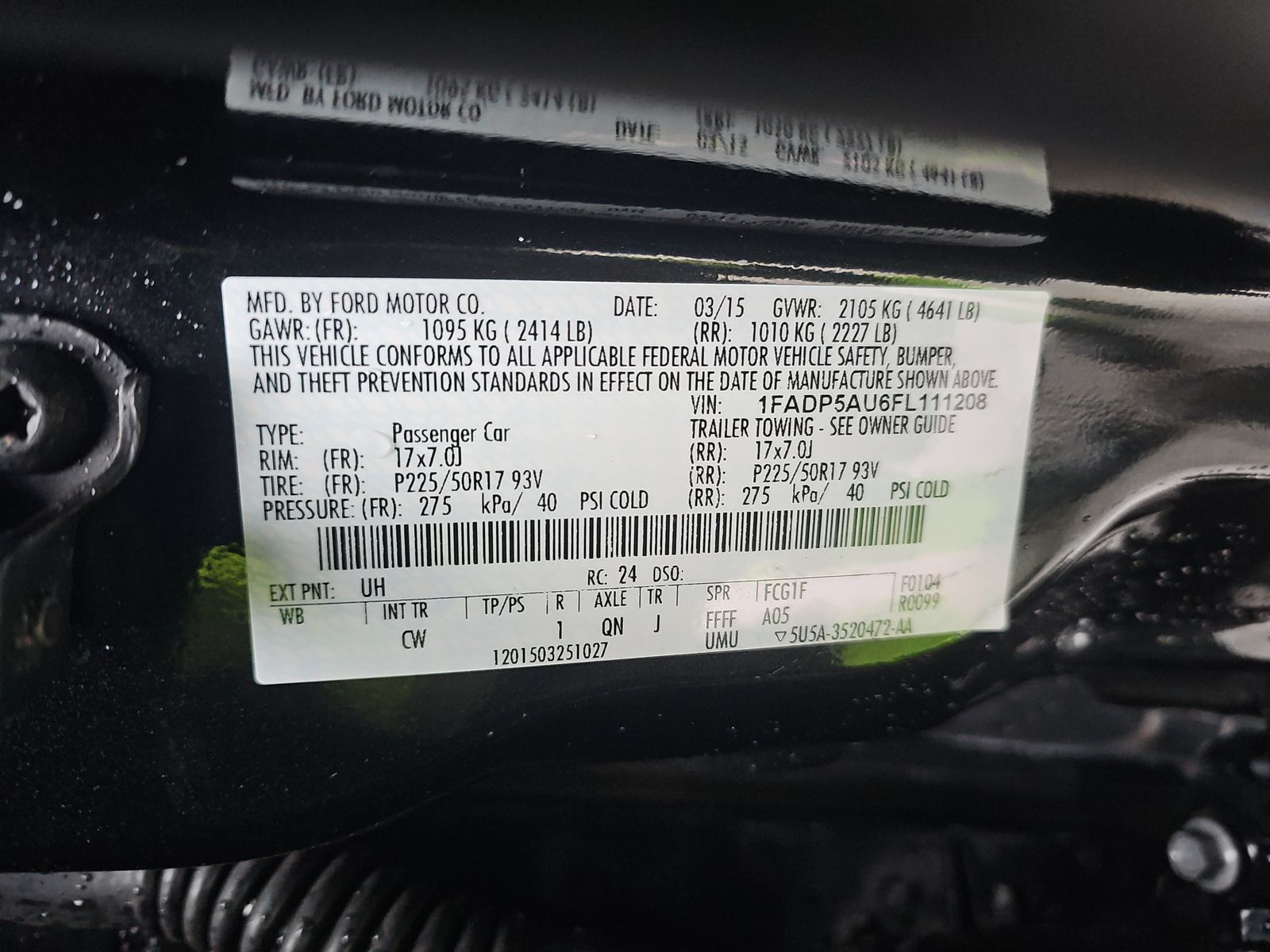 2015 Ford C-MAX Hybrid SE FWD