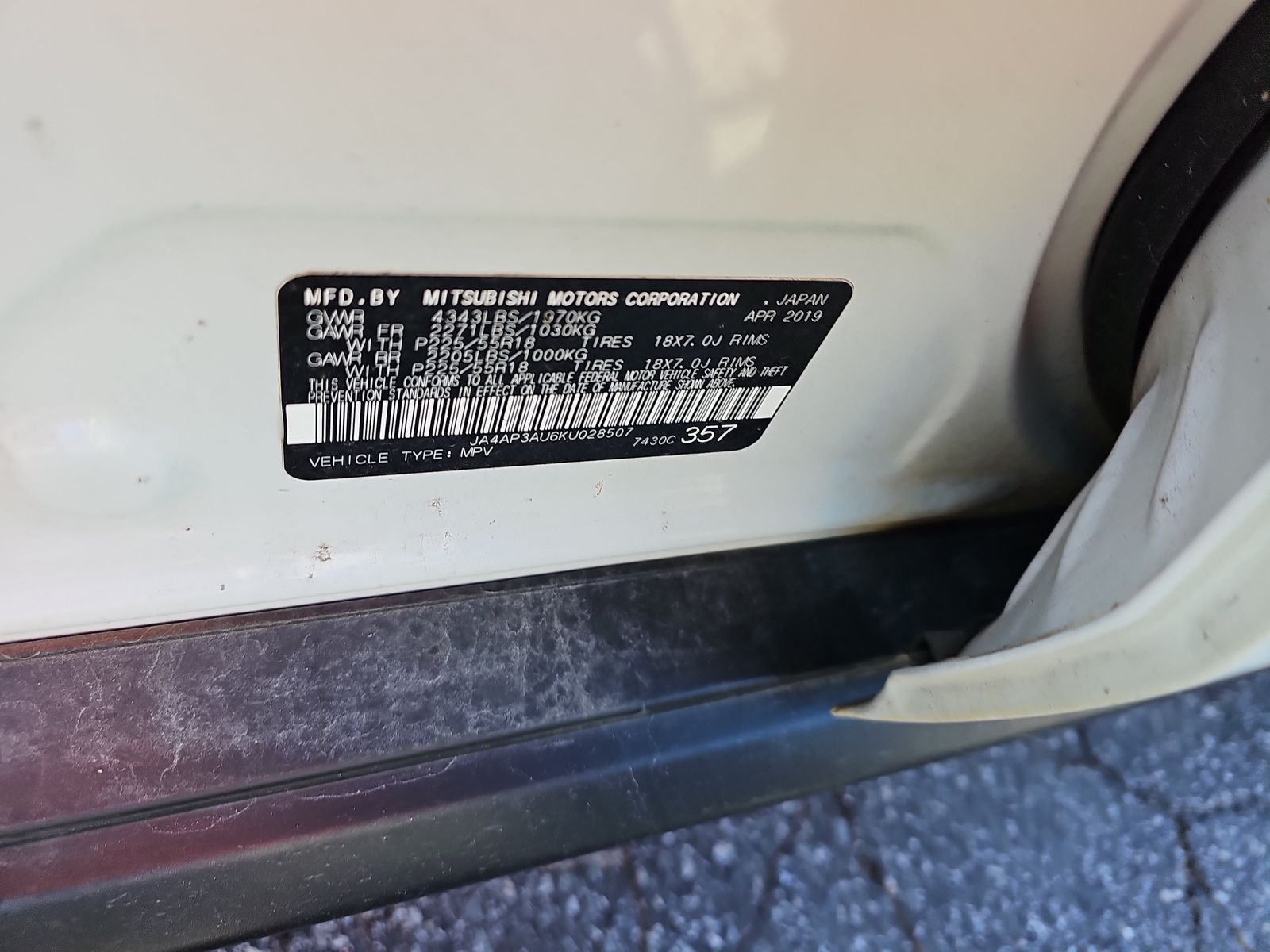 2019 Mitsubishi Outlander Sport LE FWD