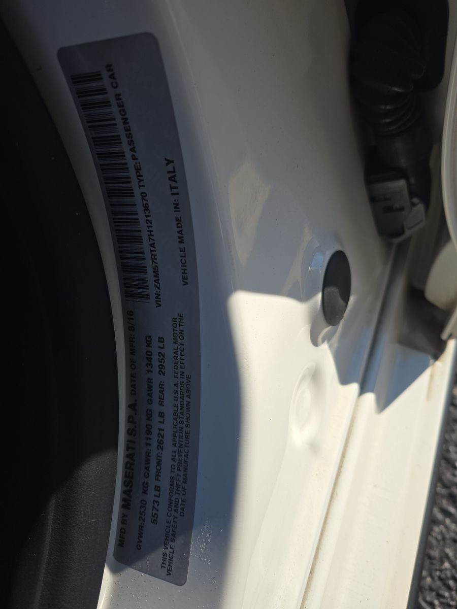 2017 Maserati Ghibli S Q4 AWD