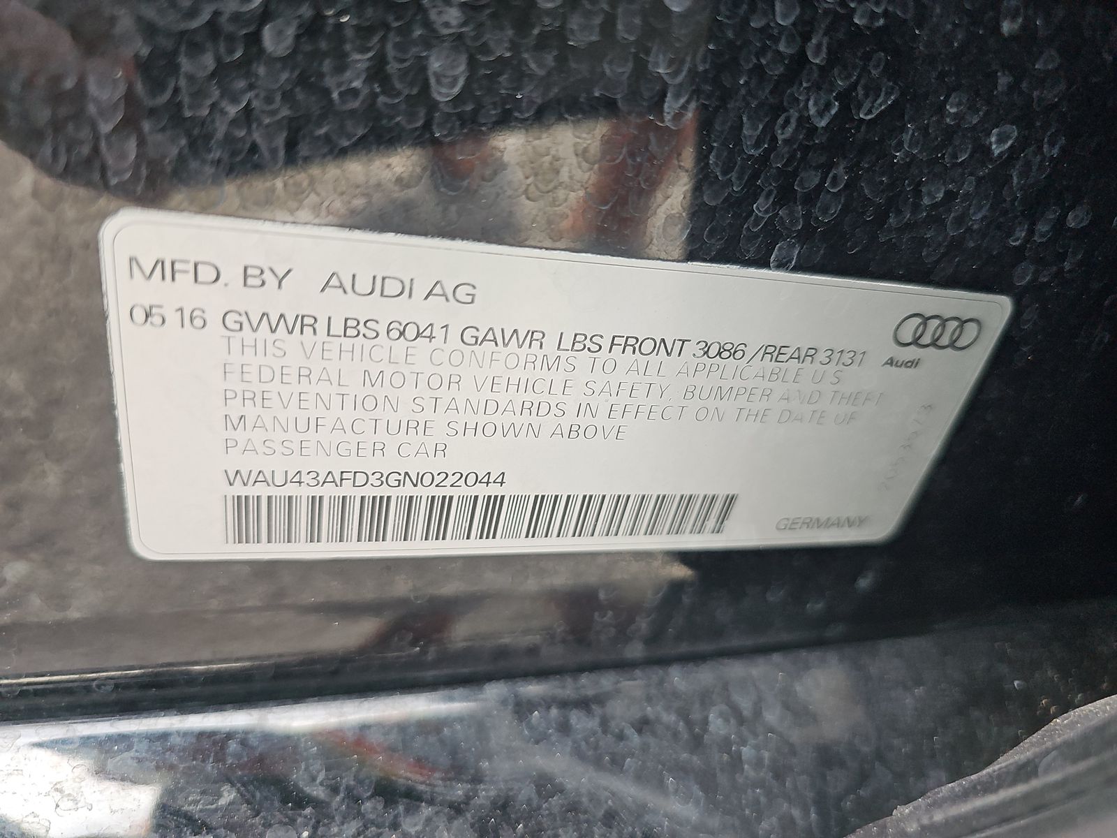 2016 Audi A8 L 4.0T Sport AWD